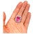 Classic Italian Bochic "Capri" Ruby & Tanzanite Ring Set In 18K Gold & Silver For Sale - Image 15 of 18