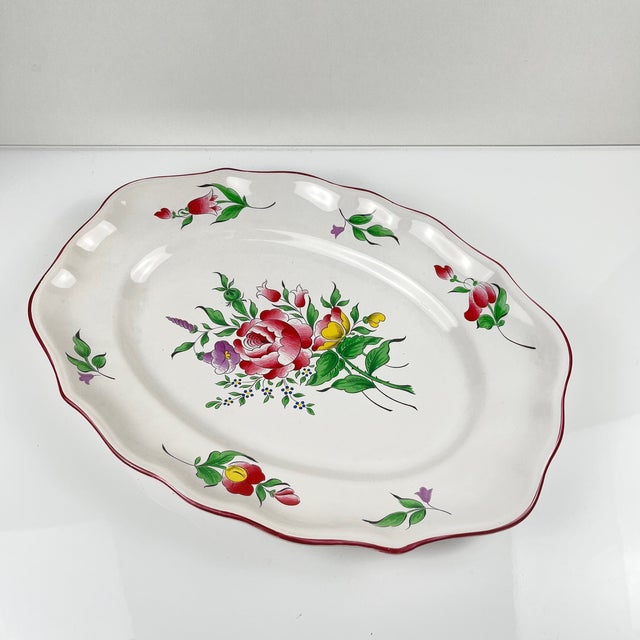 Réverbère Model Oval Dish with Flat End from KG Lunéville, 1950s For Sale - Image 4 of 9