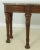 Henkel Harris Henkel Harris Lion Carved Mahogany Marble Top Console Table For Sale - Image 4 of 10