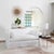 Minimalist and modern, this tray table is made from genuine leather, paired with a sleek polished nickel frame for a...
