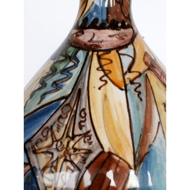 Vintage Modern Italian Art Ceramic Pottery Vase, 1960s For Sale - Image 6 of 8