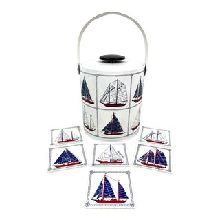 “Georges Briard” Ice Cooler & Coasters For Sale