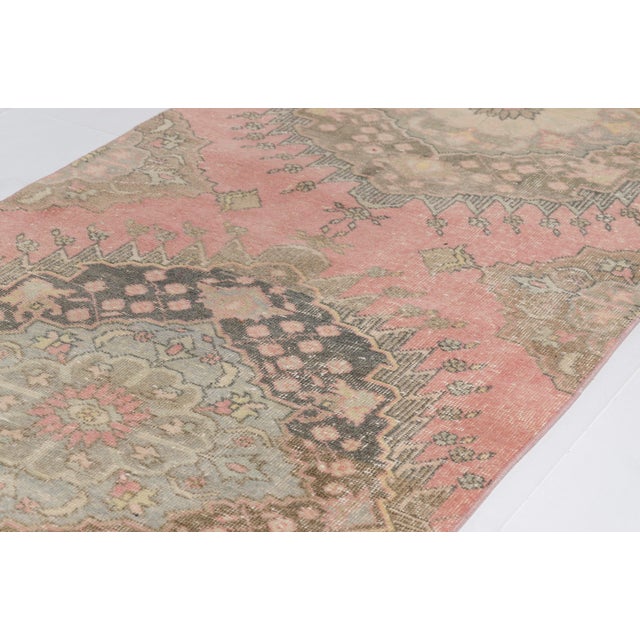 Turkish Mid 20th Century Long Turkish Area Runner For Sale - Image 3 of 9