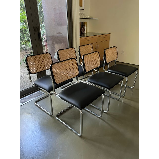 Authentic Cesca chairs in leather purchased from Knoll in 2021, they’re in near perfect condition and can be disassembled...