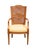 Mediterranean Henredon Furniture Walnut Italian Mediterranean Cane Back Dining Arm Chair For Sale - Image 3 of 10