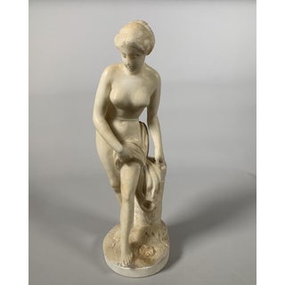 White Marble Sculpture Diane Au Bain After Falconet (1716-1791) 19th Century For Sale