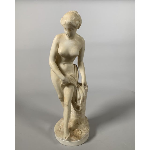 White Marble Sculpture Diane Au Bain After Falconet (1716-1791) 19th Century For Sale
