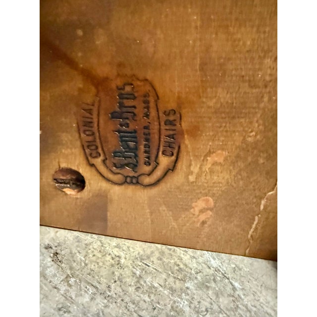 Mid 20th Century Bent Bros Colonial Maple Bench For Sale - Image 9 of 10