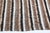 Mid 20th Century Handwoven Tribal Modern Stripe Kilim – Wool Flatweave Art Rug -4' X5' 7'' For Sale - Image 12 of 12