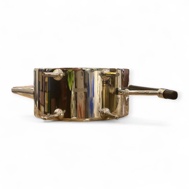 Bauhaus Antique Silver Circular Teapot by Christopher Dresser, 1890s For Sale - Image 3 of 8