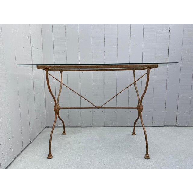 Antique French Metal Base Writing Desk Chairish