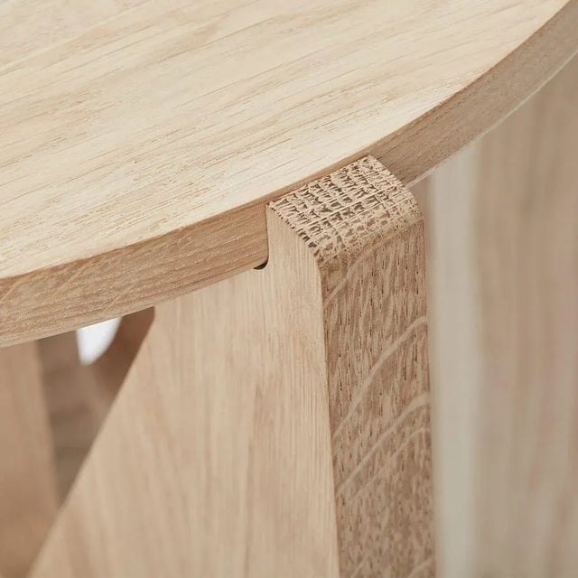 Contemporary Oak Table by Kristina Dam Studio For Sale - Image 3 of 8