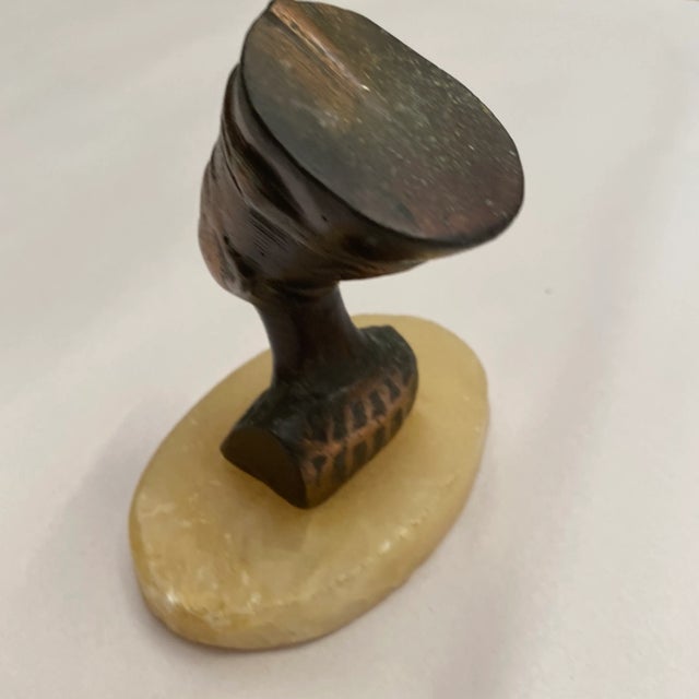 Mid 20th Century Egyptian Revival Style Marble Paper Weight For Sale - Image 4 of 7