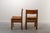 1960s Rationalist French Chairs in Leather and Wood, 1970s, Set of 2 For Sale - Image 5 of 12