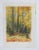 Vintage watercolor on paper painting of autumn woodland forest. Signed Klein lower right. Unframed, age toning, edge wear.