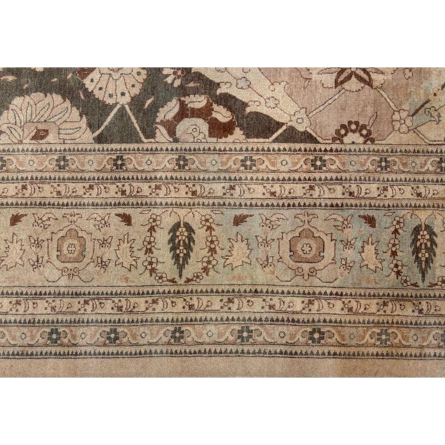 Tabriz Carpet , 12'3" X 17'10 For Sale - Image 4 of 6