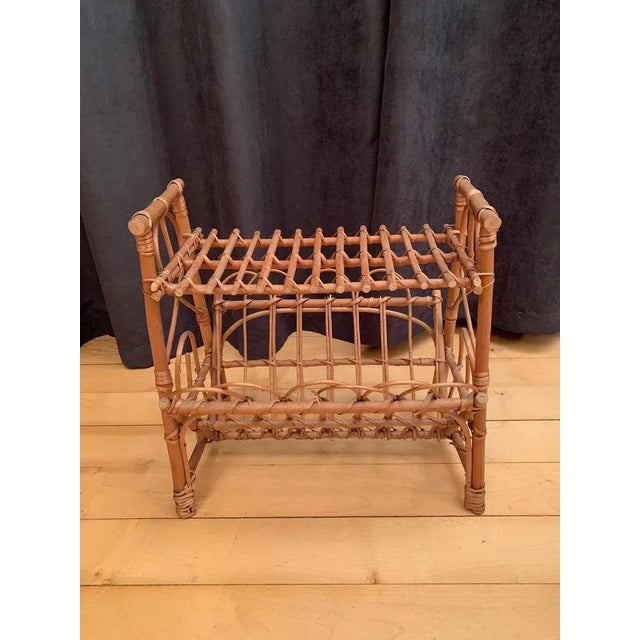 Brown Newspaper Rack, Italy, 1960s For Sale - Image 8 of 8