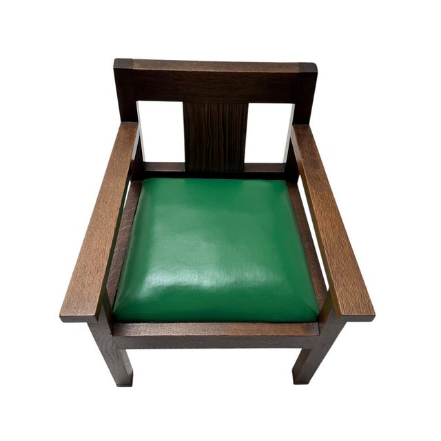 Art Deco Modernist Desk and Armchair in Oak, 1920s, Set of 2 For Sale - Image 11 of 18