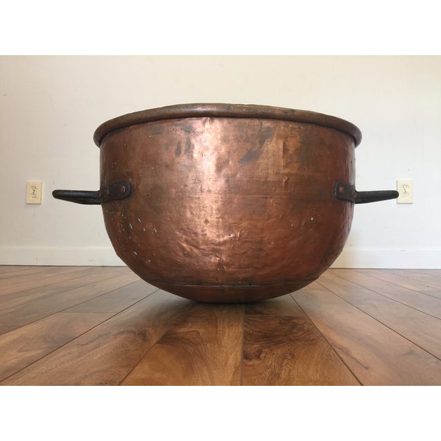 Giant Antique Copper Cauldron Chairish