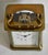 French Brass Corniche Carriage Clock Antique French Beveled Glass Mechanical For Sale - Image 3 of 15