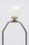 White Vintage 60's Murano Aureliano Toso White Swirl and Chrome Glass Lamps With Original Glass Finials Pair Of For Sale - Image 8 of 9