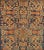 Late 20th Century Fragment Sultanabad/Mahal Rug in Blue Background in Multi Colors For Sale - Image 5 of 5