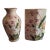 Vintage Hand-Painted Japanese Toyo Porcelain Decorative Vases- Set of 2 For Sale