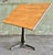 Industrial Antique Industrial Drafting Table on Swivel Cast Iron Pedestal Base W/Restored Top For Sale - Image 3 of 12