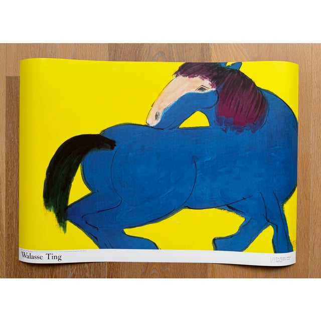 Paper Walasse Ting, Blue Horse, Print For Sale - Image 7 of 7