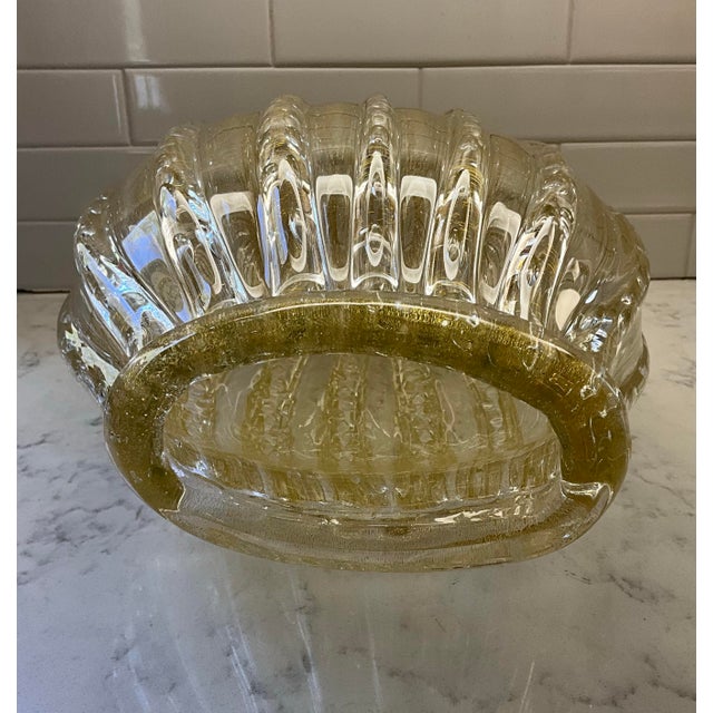 Alberto Donà Alberto Dona Medusa Classic Collection Vase 100/72 Gold Flecks Murano 2002 Crystal For Sale - Image 4 of 8