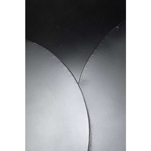 Metal NOIR Ella Three Round Coffee Table in Black Metal Finish For Sale - Image 7 of 9