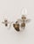 1960s Mid-Century Murano Glass & Brass Two-Arm Wall Sconces, 1960s, Set of 2 For Sale - Image 5 of 7