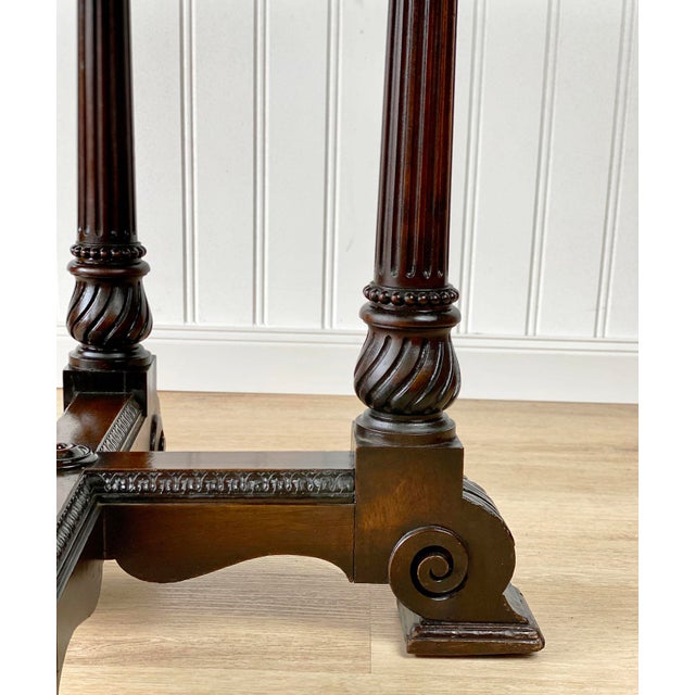 Antique Victorian Walnut Carved Grapevine Motif Octagonal Library Table ...