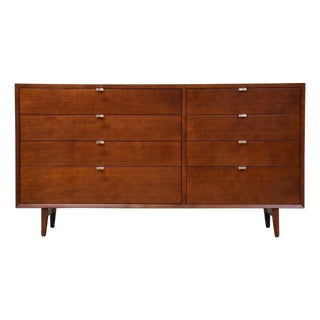 1950s Refinished George Nelson for Herman Miller Walnut Dresser For Sale