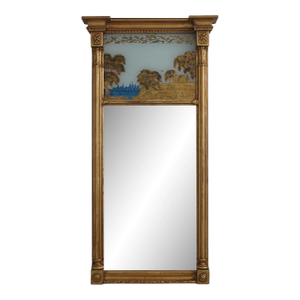 Friedman Brothers Eglomise Top Federal Mirror