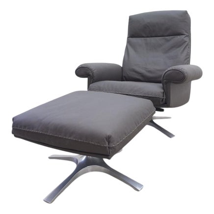 DS 31 Armchair with Stool from De Sede For Sale