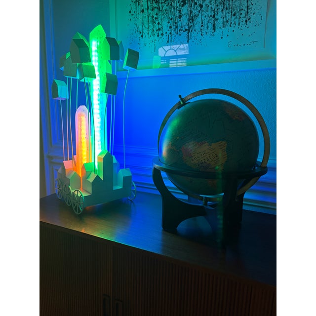 Signed Joe Hemes "Flowering City" Architectural Light Sculpture, 2017, Unique Contemporary Artwork For Sale - Image 9 of 14