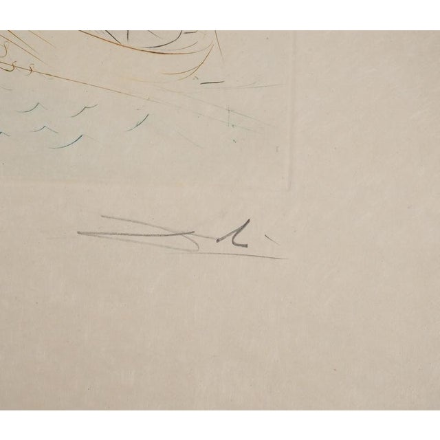 Salvador dali (1904-1989) the battle with the morhoult, 1970 original engraving (rigal workshop) signed in pencil numbered...