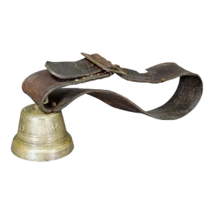 Antique Swiss Casted Bronze Cattle Bell Ca. 1900s