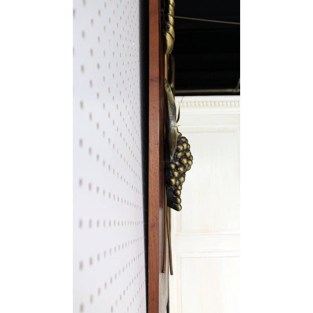 Brown Non Matching Pair Cast Metal Sculptures of Fruits Solid Walnut Mount Board Mint! For Sale - Image 8 of 9