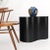 Black Kidney Shape Black Lacquer Raffia Cloth Wrapped Side End Coffee Table For Sale - Image 8 of 12