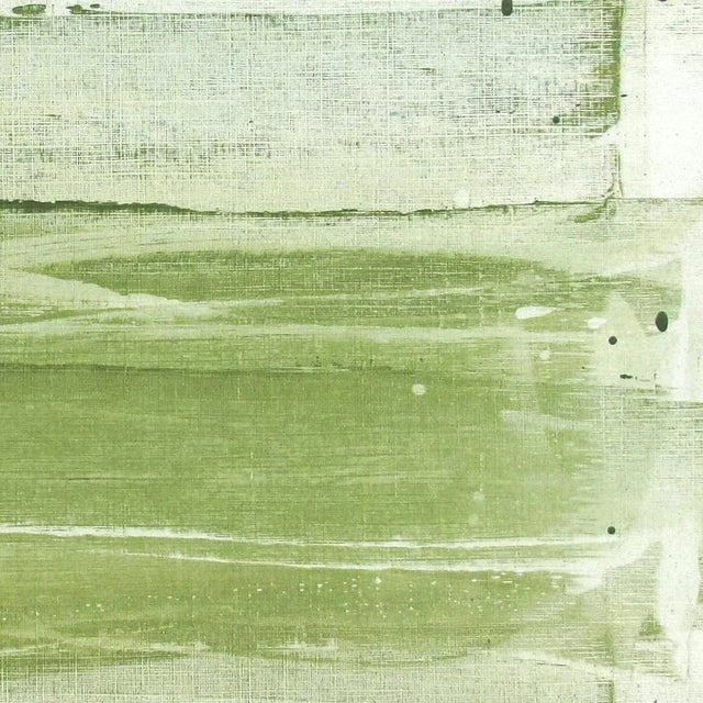 Abstract Contemporary Abstract Acrylic on Hahnemühle Paper Painting "Duo Triptych 02" by Emma Godebska For Sale - Image 3 of 5