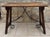 Early 20th Century Spanish Table with Wrought Iron Cross Stretchers For Sale - Image 4 of 7