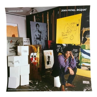 Jean Michel Basquiat (1960-1988), &Nbsp;Jean Michel Basquiat in His Great Jones Street Studio.... For Sale