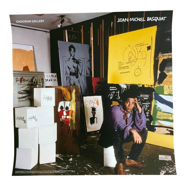Jean Michel Basquiat (1960-1988), &Nbsp;Jean Michel Basquiat in His Great Jones Street Studio.... For Sale