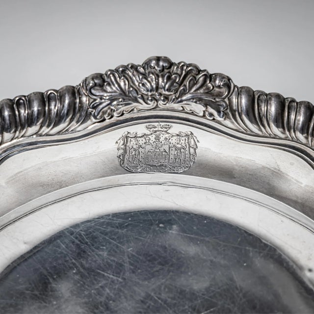 French Silver Plate from Lebrun For Sale - Image 5 of 7