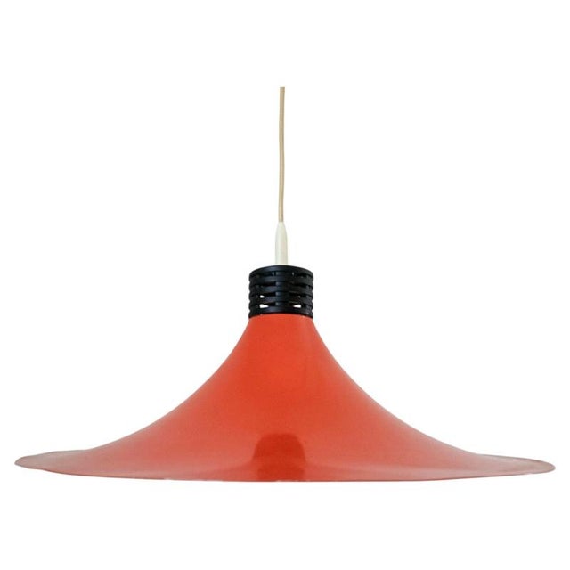 Mid-Century Space Age Red Pendant, Italy, 1970s For Sale - Image 11 of 11