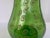 Green Vintage Bohemian Green Glass Hand-Enameled Floral Vase, 12” For Sale - Image 8 of 12