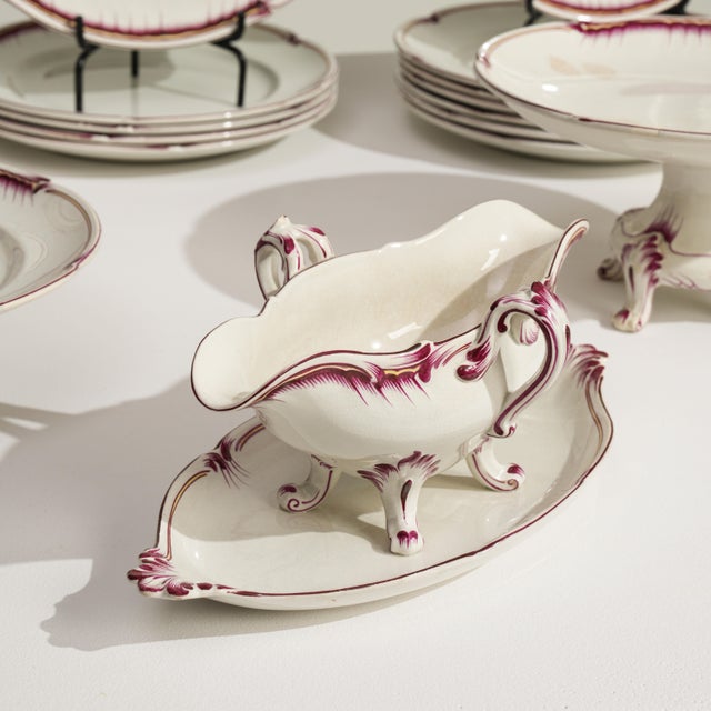 1900 - 1909 France White Porcelain Dinnerware Set For Sale - Image 9 of 18