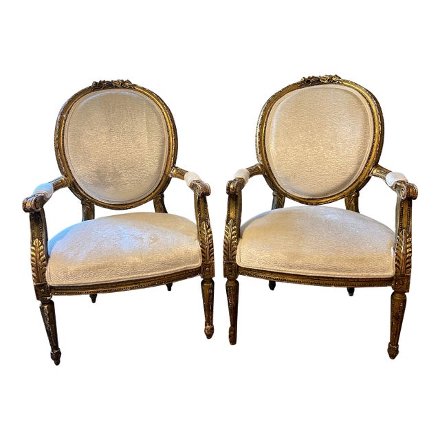 Late 18th Century Early 19th Century Pair of Antique Italian Side Chairs For Sale